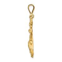 Load image into Gallery viewer, 14k Satin Diamond-cut Sagittarius Zodiac Charm
