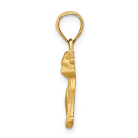 Load image into Gallery viewer, 14K Diamond-cut Chihuahua Pendant
