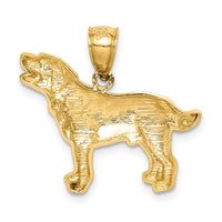 Load image into Gallery viewer, 14K Diamond-cut Labrador Retriever Pendant
