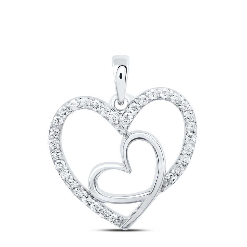1/5CTW-DIA P1 GIFT HEART PENDANT