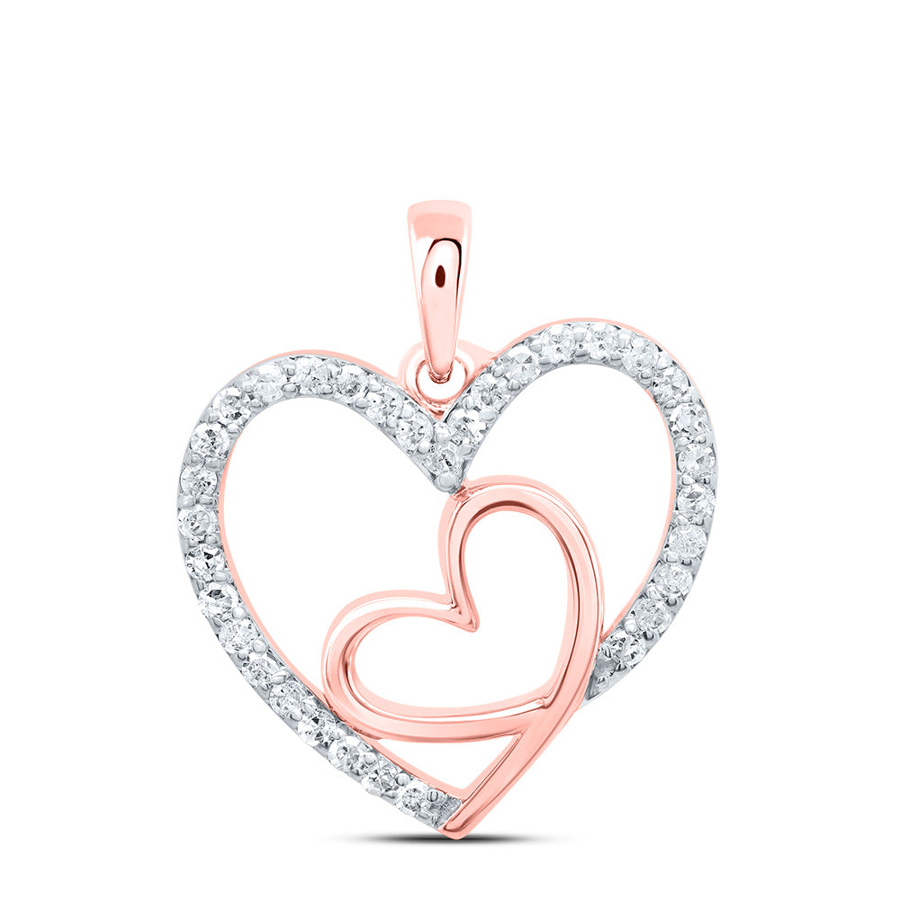 1/5CTW-DIA P1 GIFT HEART PENDANT