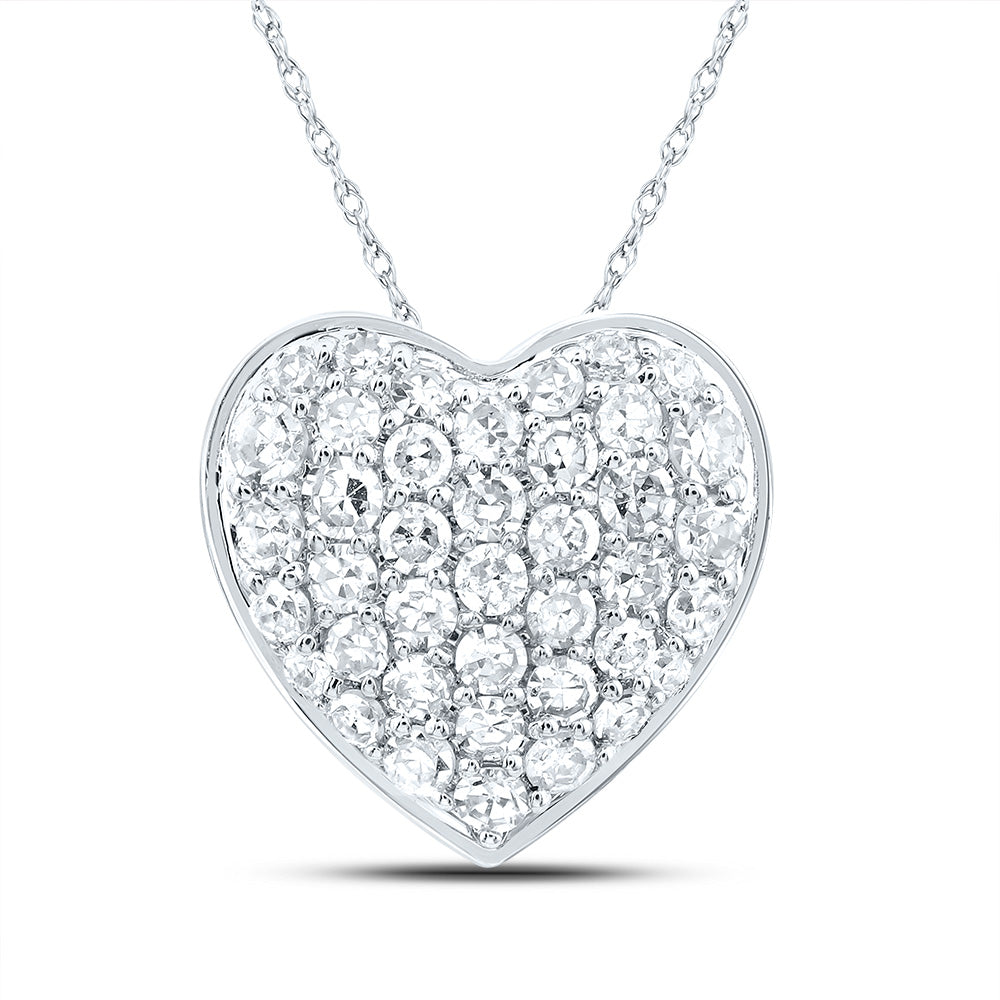 1/5CTW-DIA CN GIFT HEART PENDANT