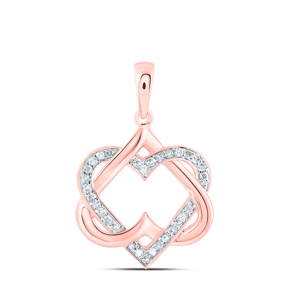 1/6CTW-DIA P1 GIFT HEART PENDANT