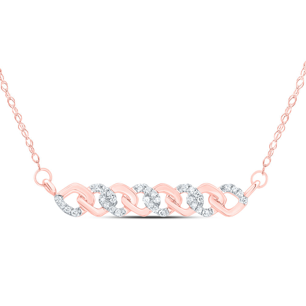 1/6CTW-DIA CN 4.90MM GIFT CUBAN NECKLACE (18 INCH)
