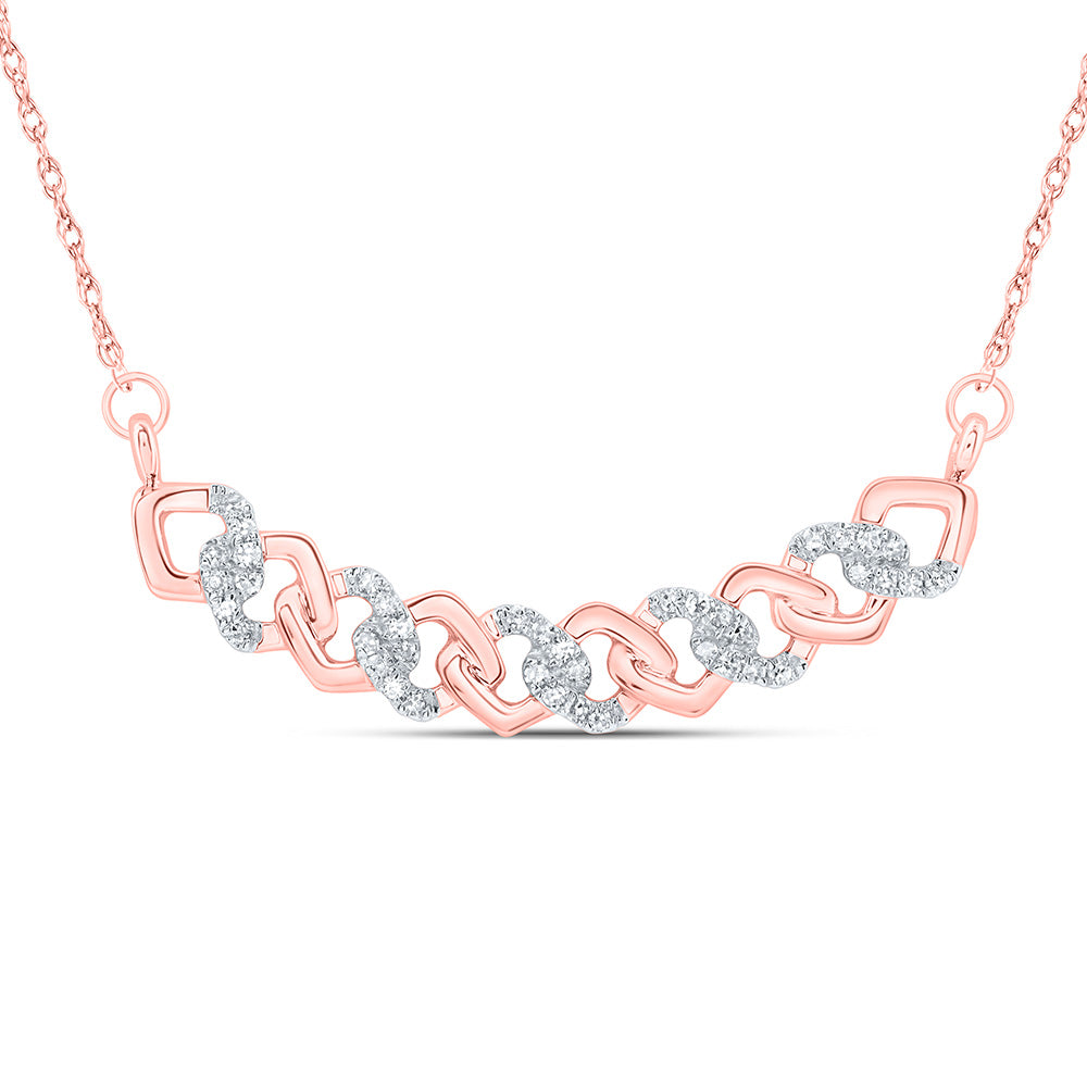1/6CTW-DIA CN 10.4MM GIFT CUBAN NECKLACE (18 INCH)