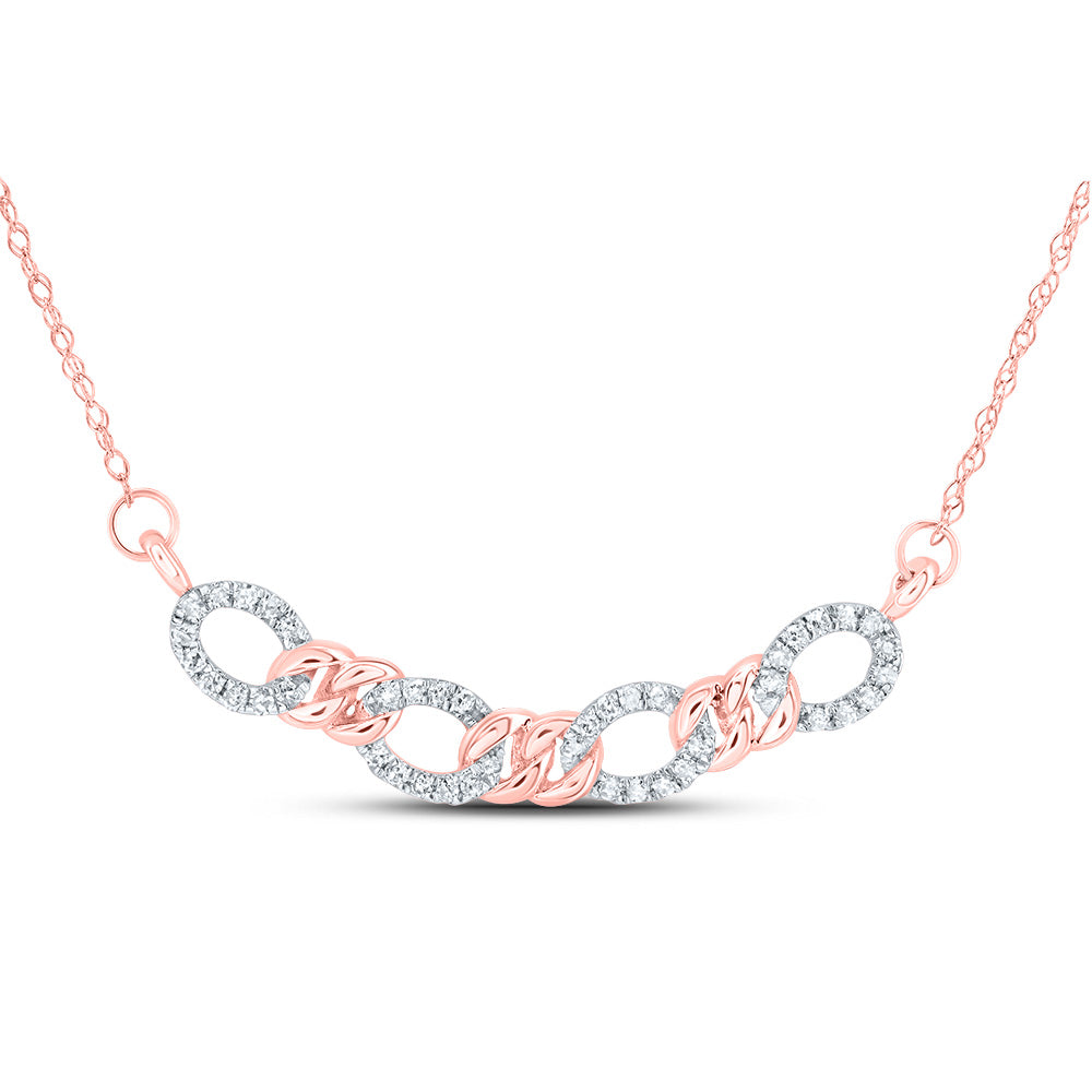 1/6CTW-DIA CN 9.20MM GIFT CUBAN NECKLACE (18 INCH)