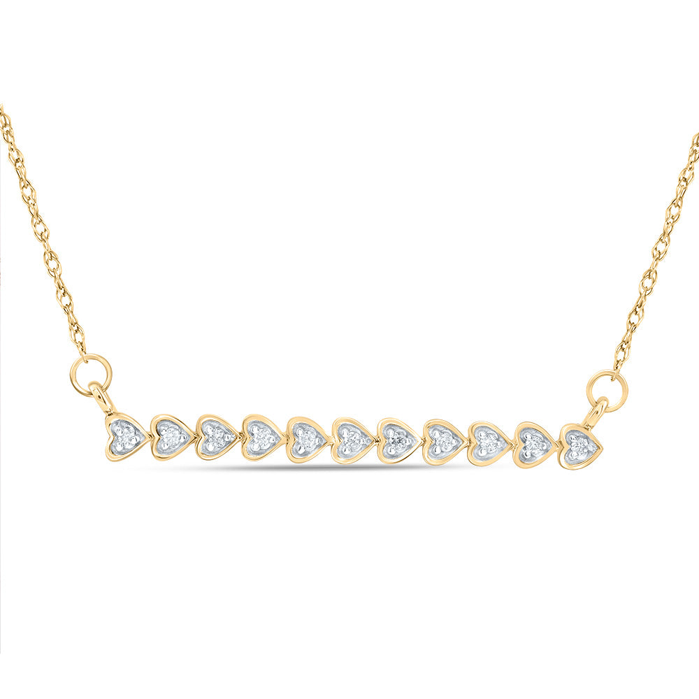 1/12CTW-DIA CN 2.90MM GIFT HEART NECKLACE (18 INCH)