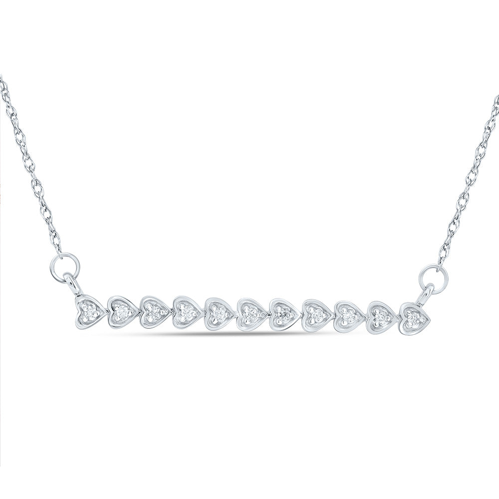 1/12CTW-DIA CN 2.90MM GIFT HEART NECKLACE (18 INCH)
