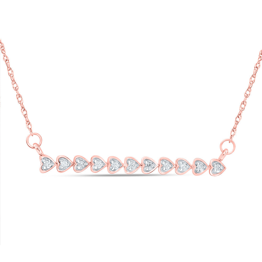 1/12CTW-DIA CN 2.90MM GIFT HEART NECKLACE (18 INCH)