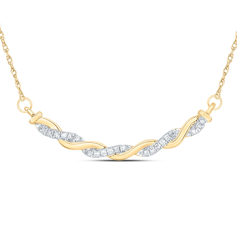 1/10CTW-DIA CN 8.10MM GIFT NECKLACE (18 INCH)