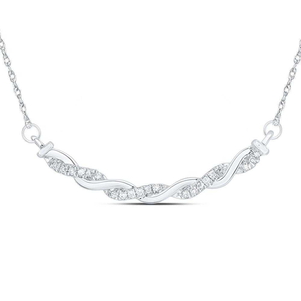1/10CTW-DIA CN 8.10MM GIFT NECKLACE (18 INCH)