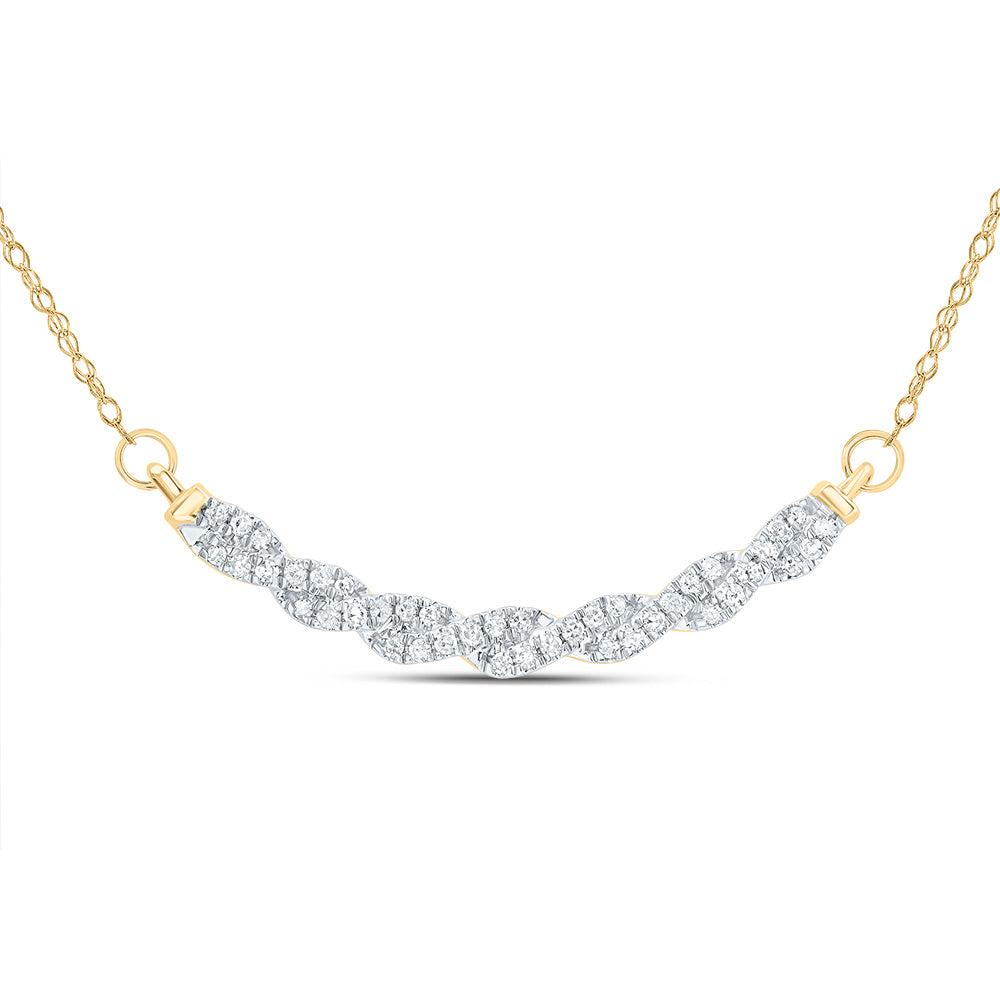 1/5CTW-DIA CN  8.10MM GIFT NECKLACE (18 INCH)