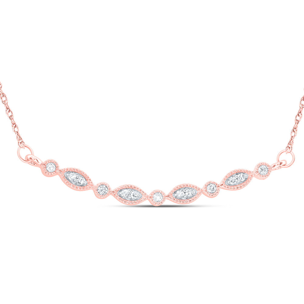 1/8CTW-DIA CN 8.30MM GIFT NECKLACE (18 INCH)