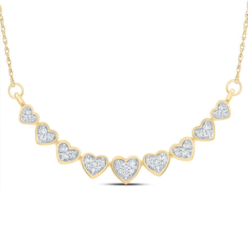 1/6CTW-DIA CN GIFT HEART NECKLACE (18 INCH)
