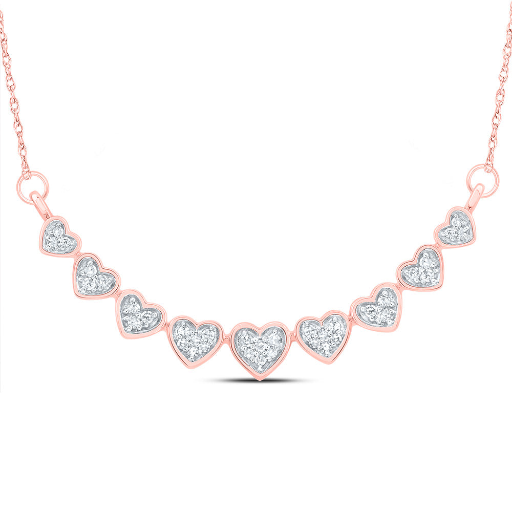 1/6CTW-DIA CN GIFT HEART NECKLACE (18 INCH)