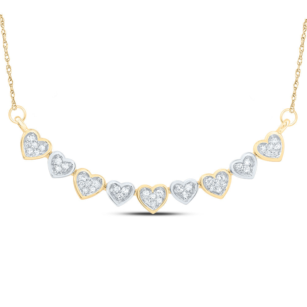1/5CTW-DIA CN GIFT HEART NECKLACE (18 INCH)