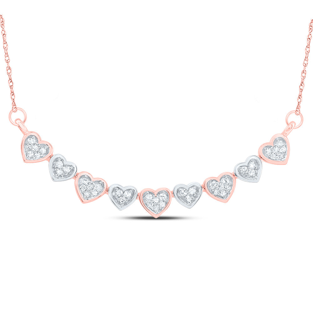 1/5CTW-DIA CN GIFT HEART NECKLACE (18 INCH)