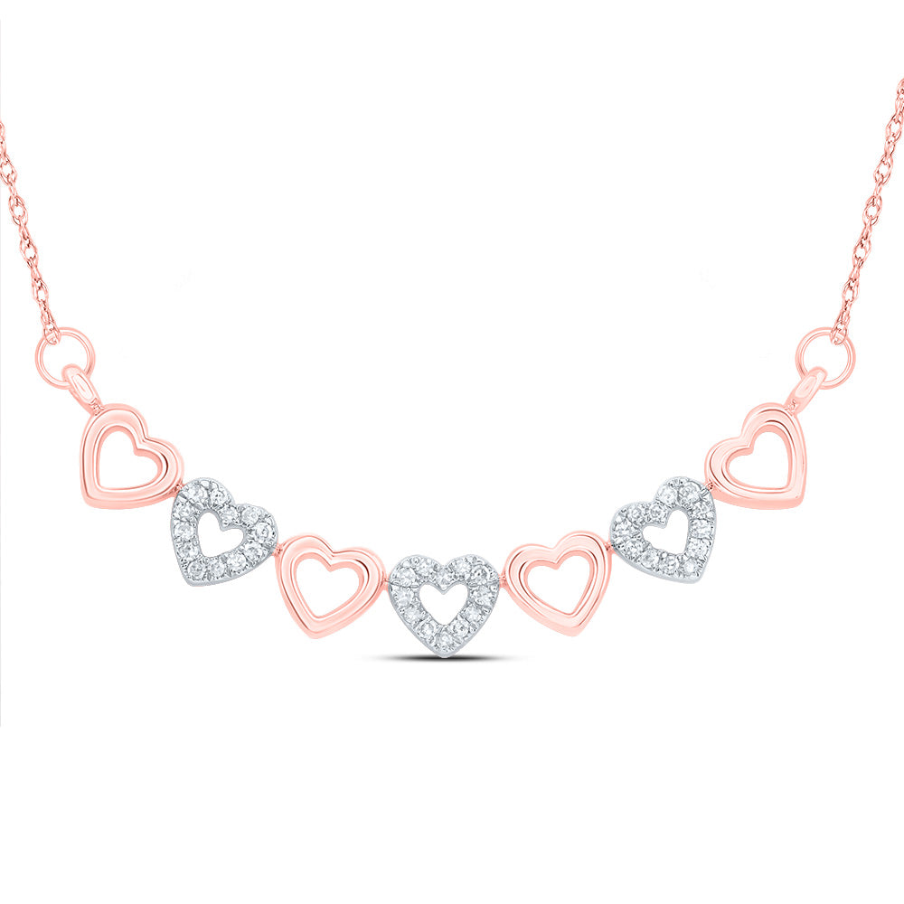 1/8CTW-DIA CN GIFT HEART NECKLACE (18 INCH)