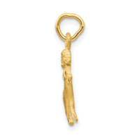 Load image into Gallery viewer, 14k Satin Diamond-cut Aries Zodiac Charm
