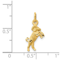 Load image into Gallery viewer, 14k Satin Diamond-cut Aries Zodiac Charm
