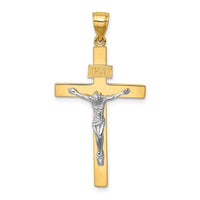 Load image into Gallery viewer, 14K Two-tone INRI Crucifix Pendant
