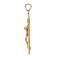 Load image into Gallery viewer, 14K Two-tone INRI Crucifix Pendant
