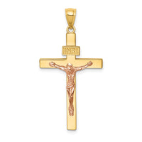 Load image into Gallery viewer, 14K Two-tone INRI Crucifix Pendant
