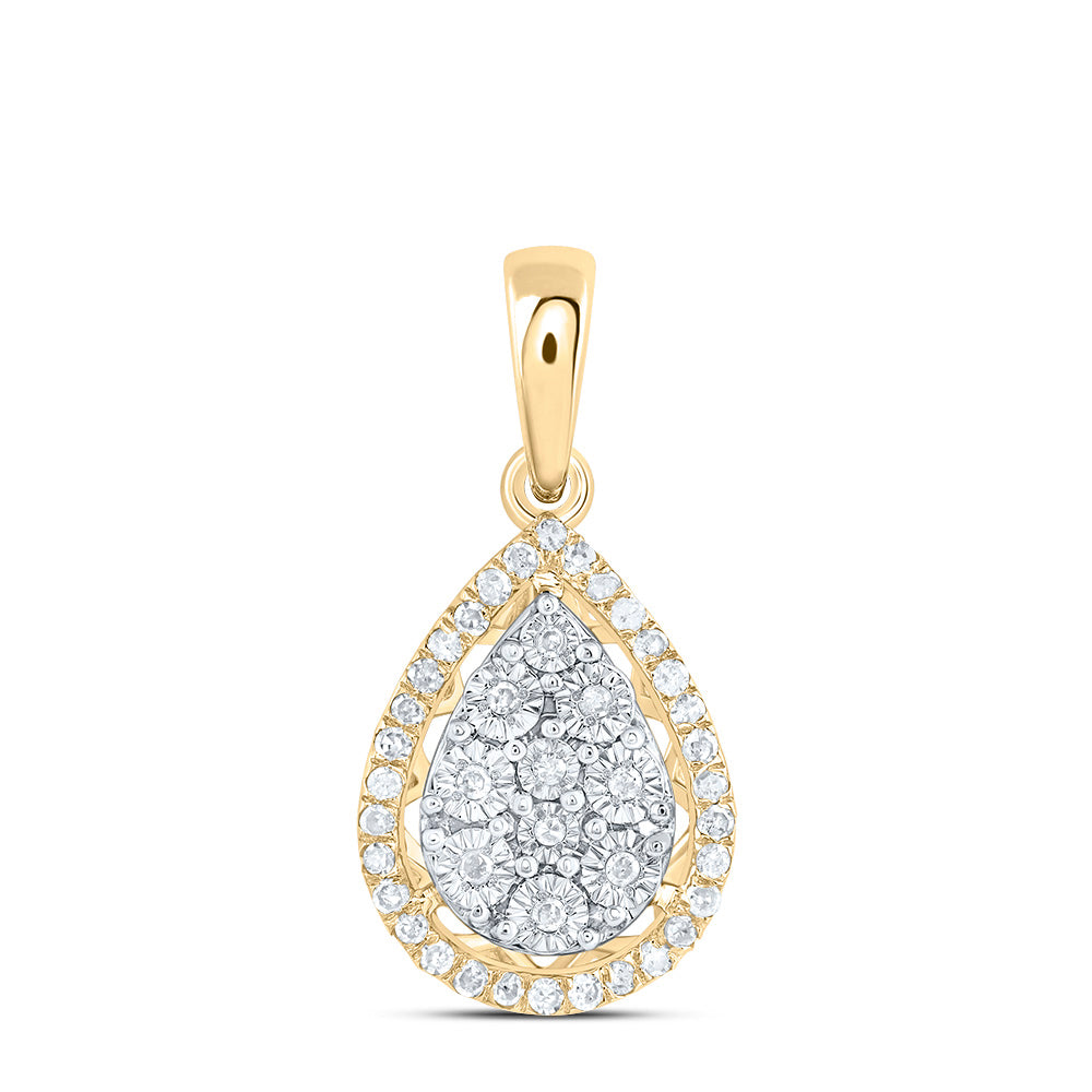 1/8CTW-DIA P1 GIFT PEAR PENDANT