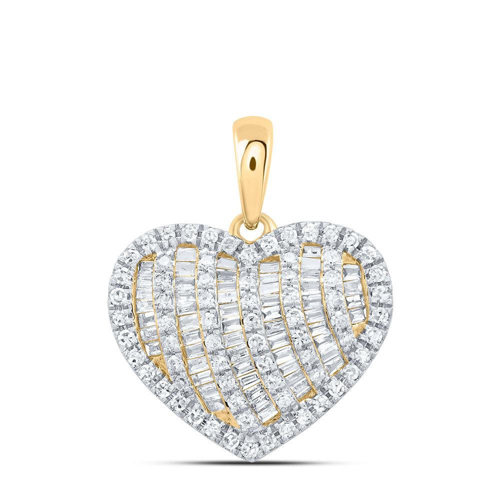1/2CTW-DIA CN FASHION HEART PENDANT