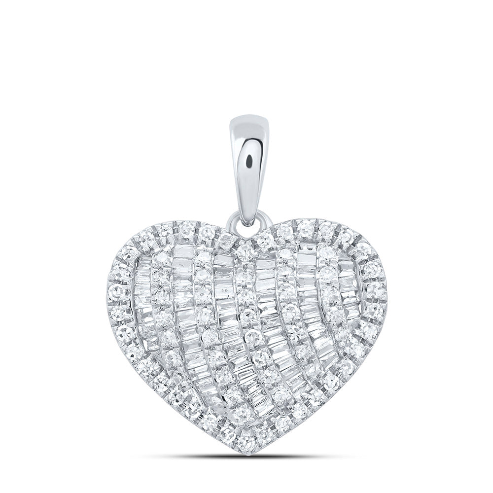 1/2CTW-DIA CN FASHION HEART PENDANT