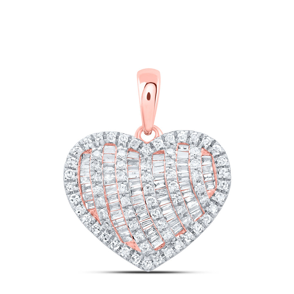 1/2CTW-DIA CN FASHION HEART PENDANT