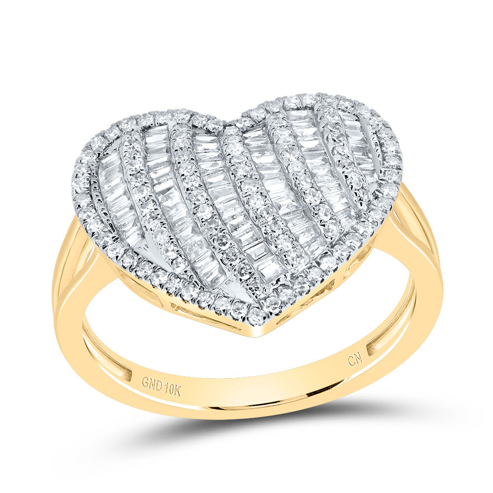 5/8CTW-DIA CN FASHION HEART RING