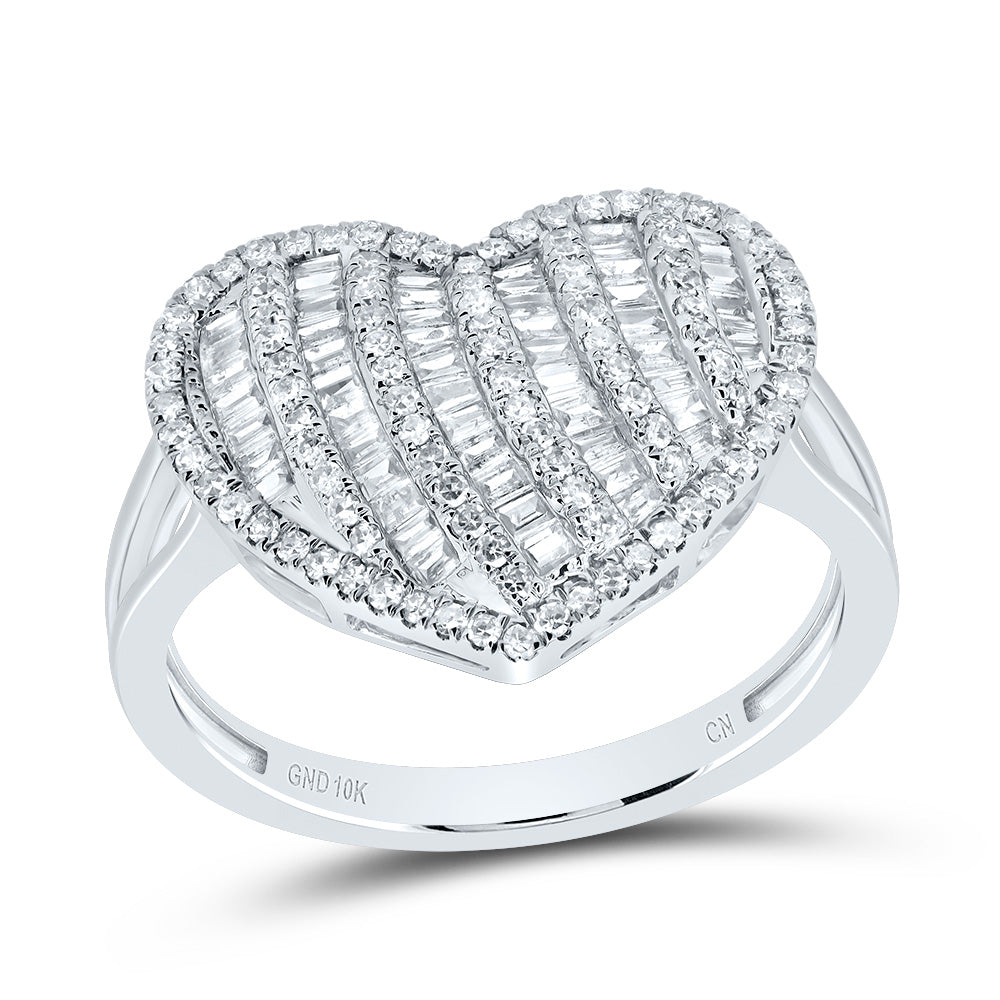 5/8CTW-DIA CN FASHION HEART RING