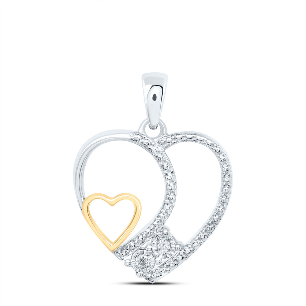 0.02CTW-DIA P1 GIFT HEART PENDANT