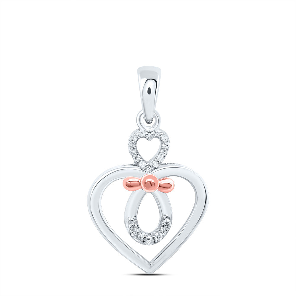 1/20CTW-DIA P1 GIFT HEART PENDANT