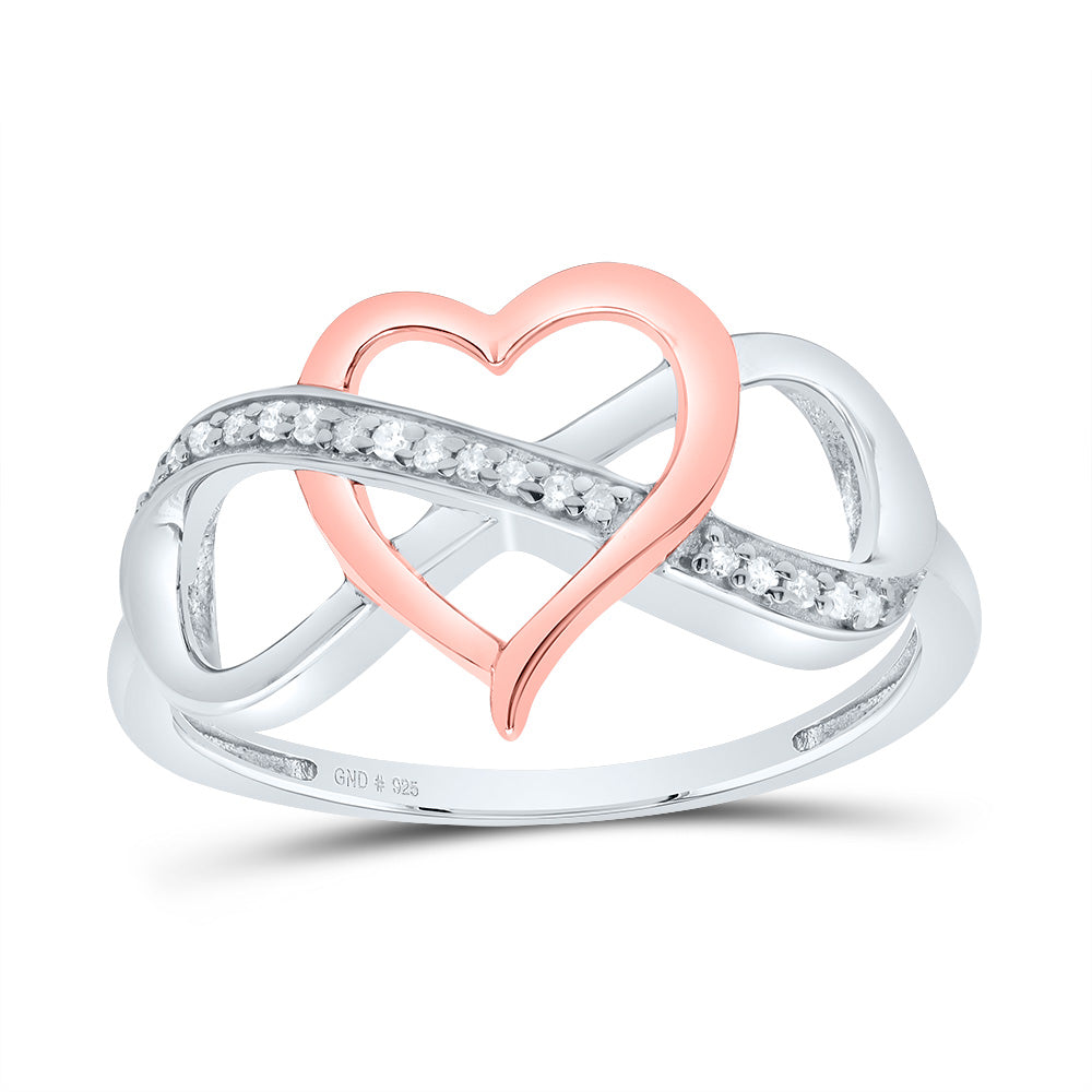 1/12CTW-DIA P1 GIFT INFINITY HEART RING