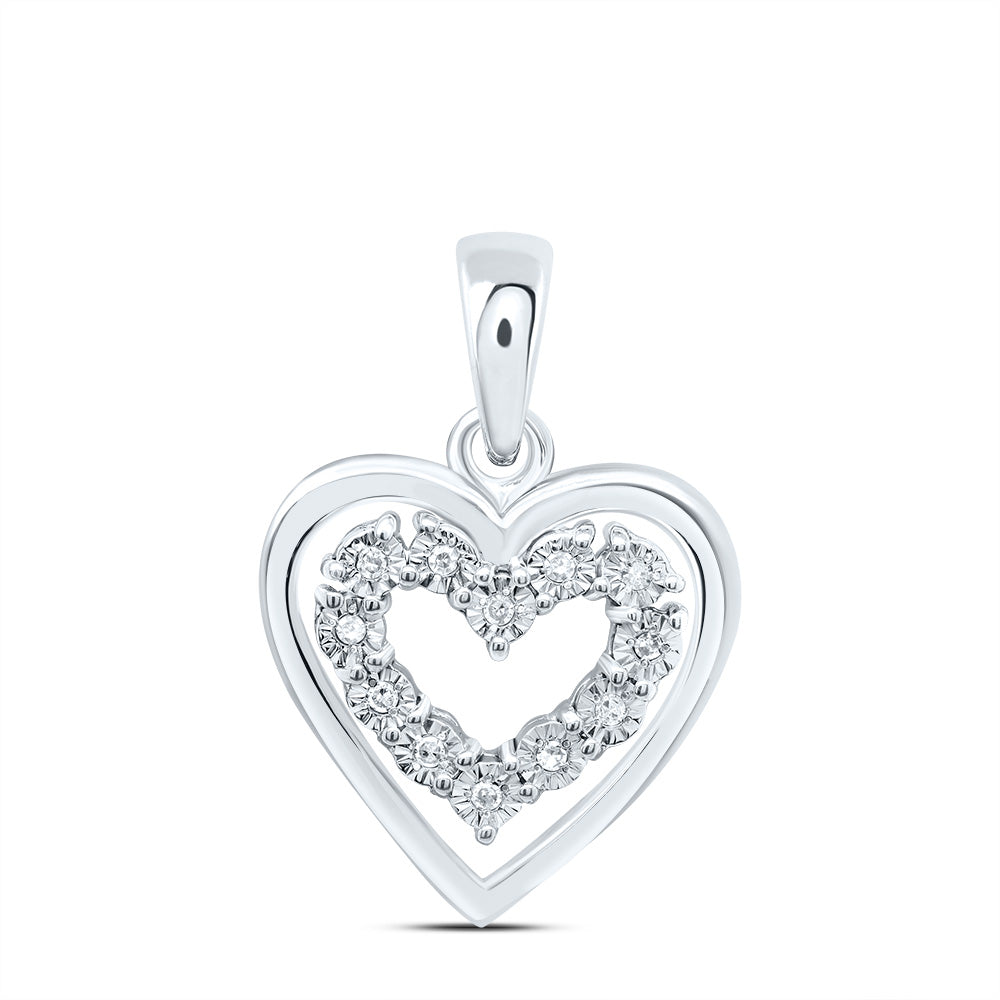 0.03CTW-DIA P1 GIFT HEART PENDANT