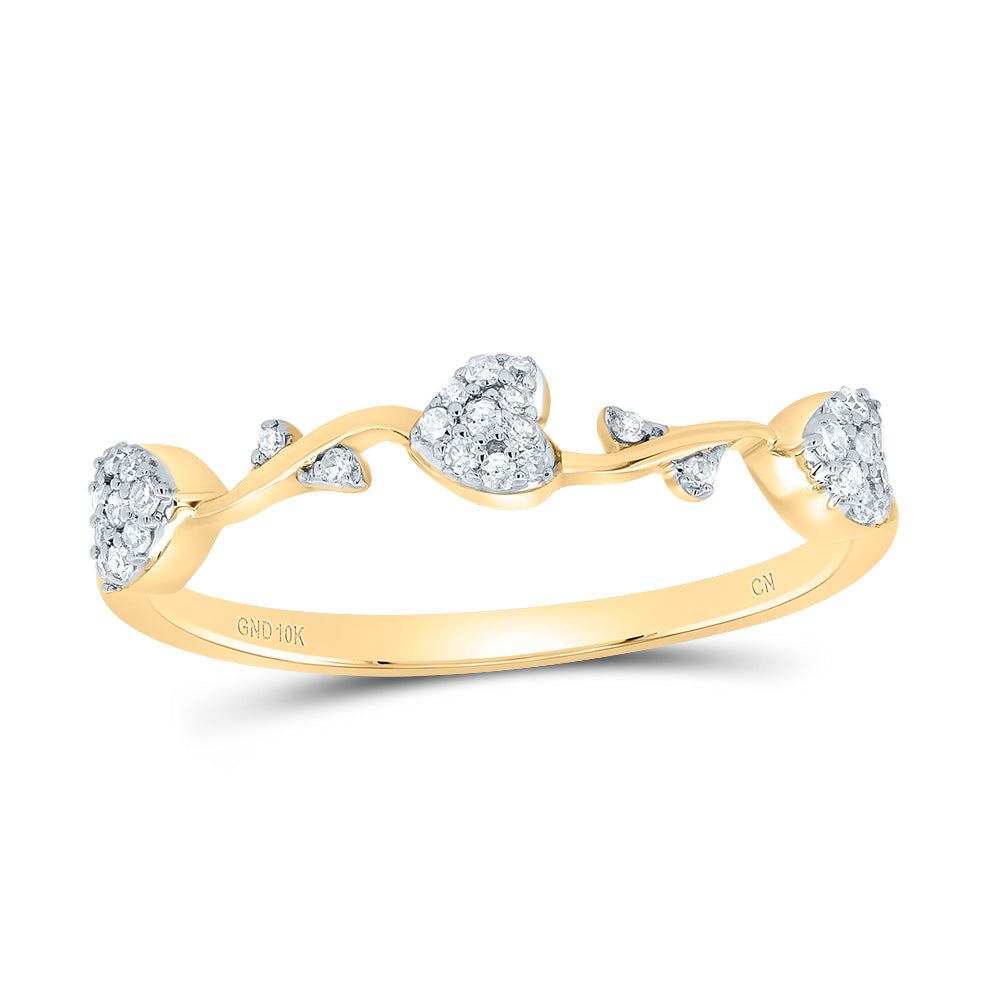 1/10CTW-DIA CN GIFT HEART RING