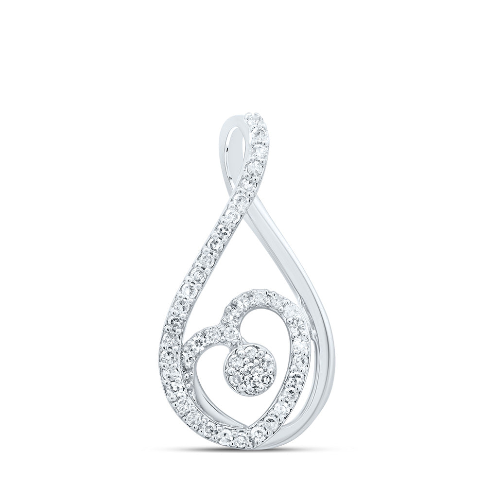 1/5CTW-DIA CN FASHION HEART PENDANT