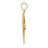 Load image into Gallery viewer, 14K Diamond-cut White Rhodium Dragonfly Pendant
