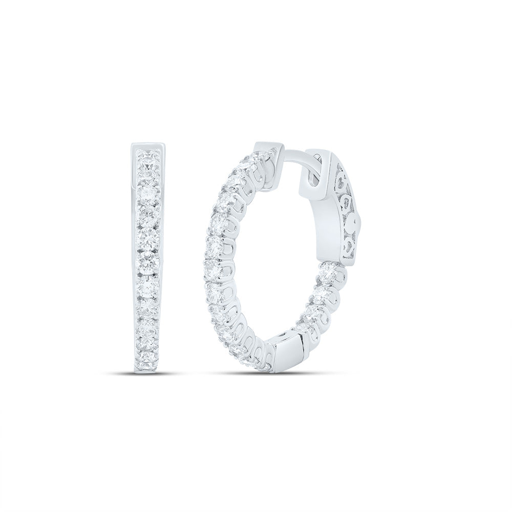 3/4CTW-DIA CN FASHION HOOPS EARRING