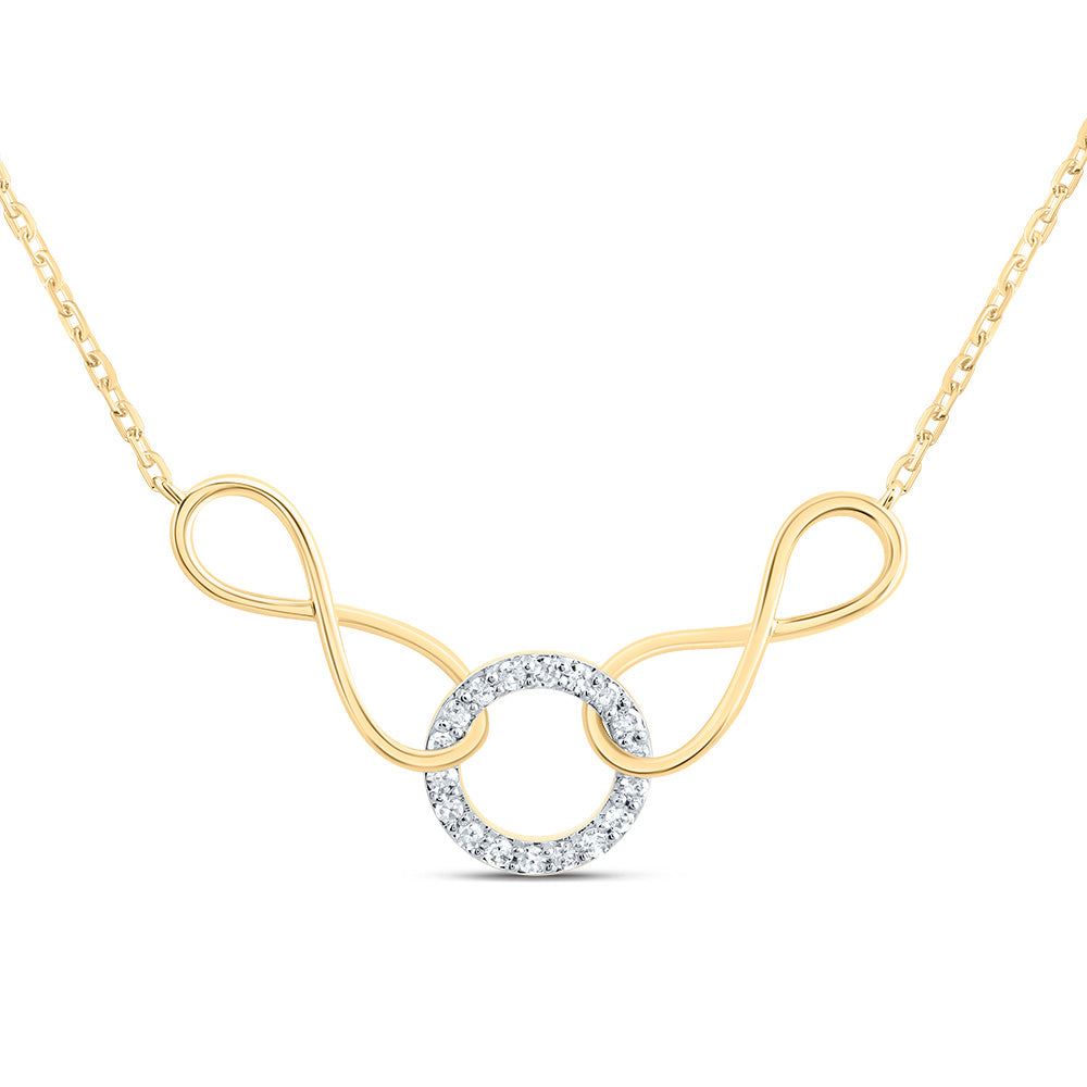 1/12CTW-DIA P1 GIFT INFINITY NECKLACE (18 INCH)
