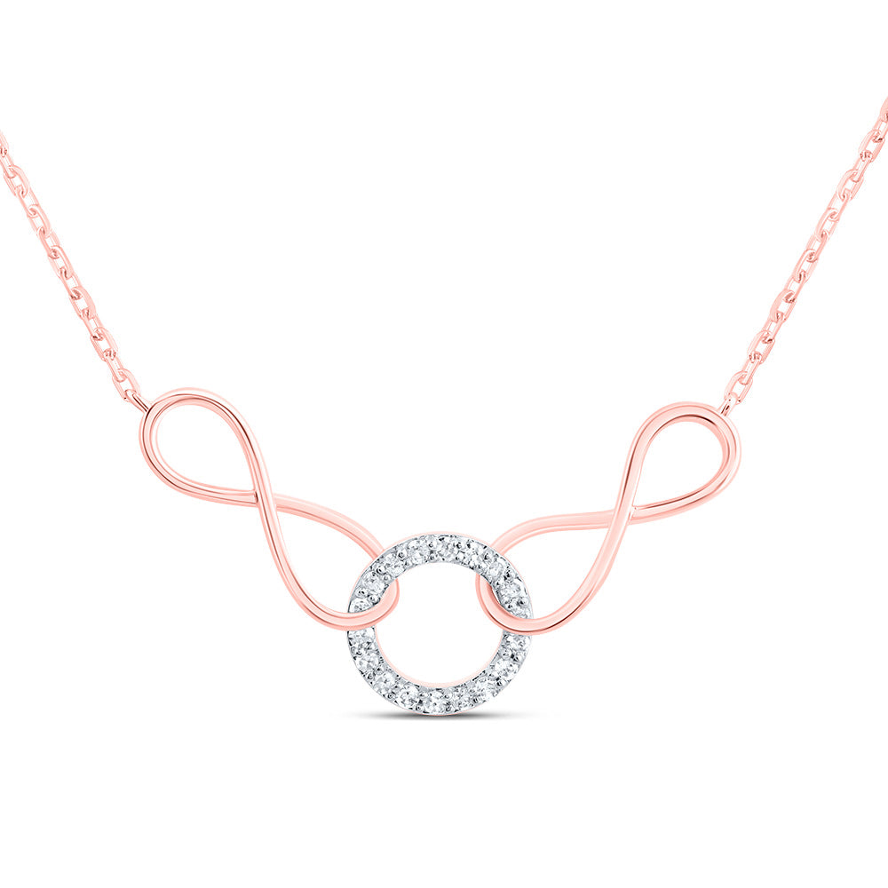 1/12CTW-DIA P1 GIFT INFINITY NECKLACE (18 INCH)