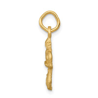Load image into Gallery viewer, 14k Satin Diamond-cut Virgo Zodiac Charm
