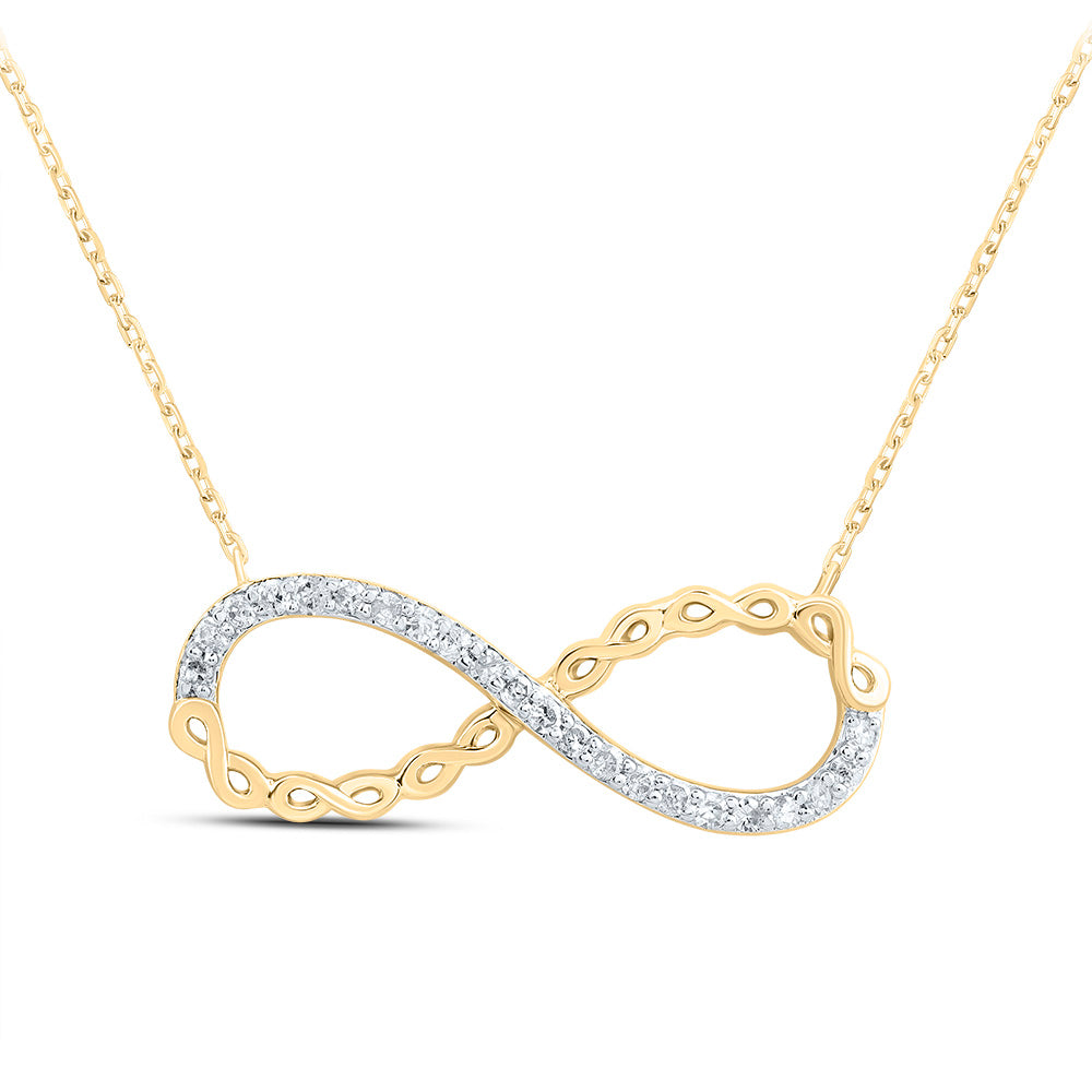 1/10CTW-DIA P1 GIFT INFINITY NECKLACE(18 INCH)