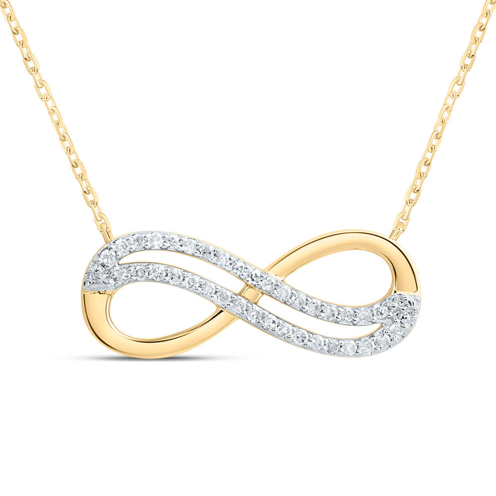 1/10CTW-DIA P1 GIFT INFINITY NECKLACE(18 INCH)