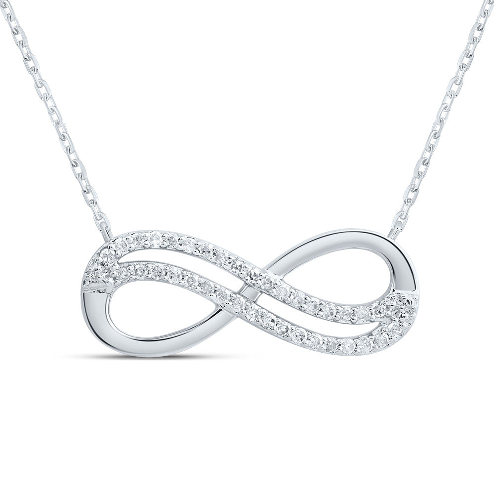 1/10CTW-DIA P1 GIFT INFINITY NECKLACE(18 INCH)