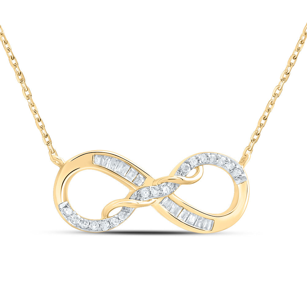 1/10CTW-DIA P1 GIFT INFINITY NECKLACE(18 INCH)