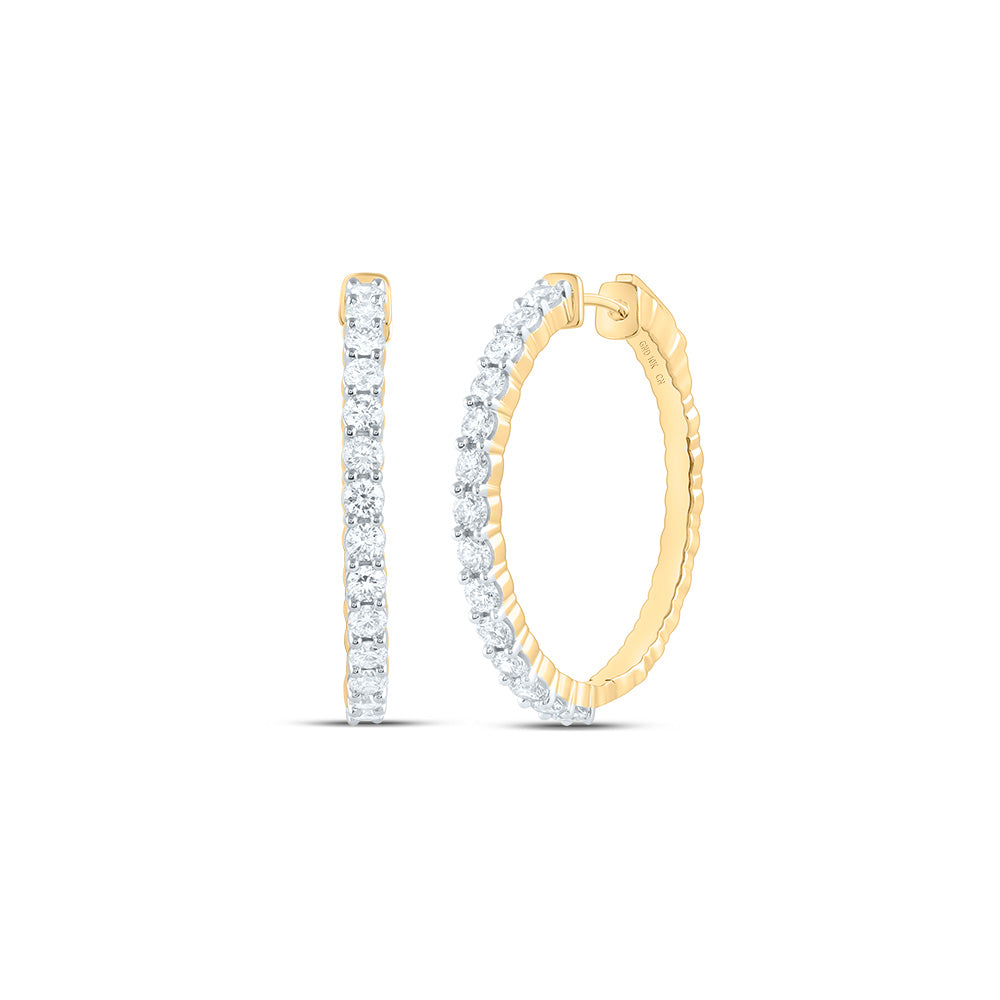 1 7/8CTW-DIA CN FASHION HOOP EARRING