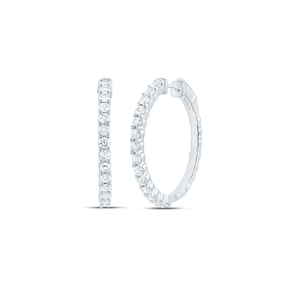 1 7/8CTW-DIA CN FASHION HOOP EARRING